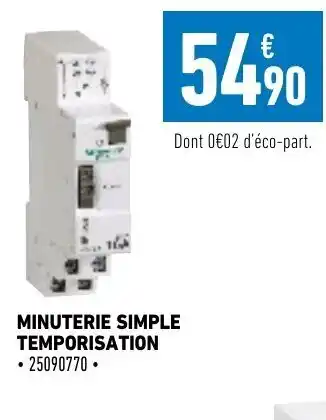 Minuterie simple Temporisation