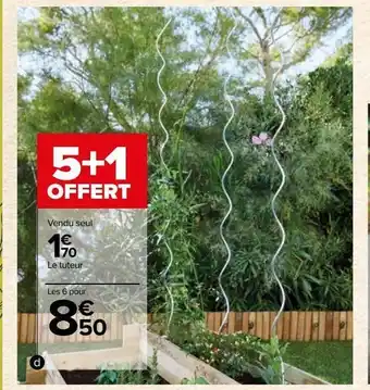Carrefour Tuteur a tomates en spriale offre
