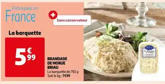 Auchan Supermarché Brandade de Morue Briau offre