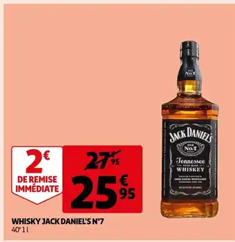 Auchan Supermarché Whisky Jack Daniel's N° 7 offre
