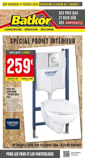 Pack Wc Suspendu Solido Bau Sail