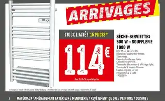 Batkor Seche-serviettes 500w +Soufflerie 100w offre