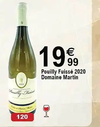 Pouilly fuissé 2020 domaine martin