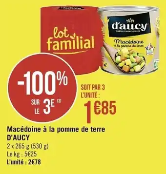Macédoine à la pomme de terre D'Aucy