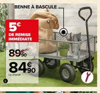 Carrefour Le chariot de jardin multi usages offre