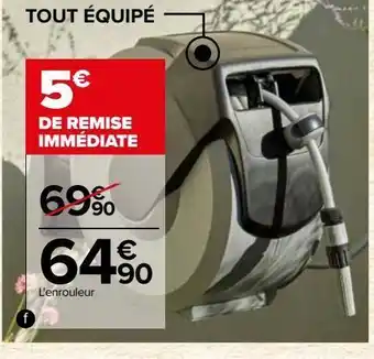 Carrefour Enrouleur automatique 25m offre