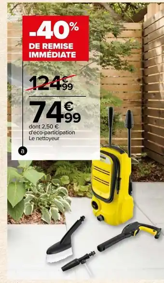 Carrefour Nettoyeur haute pression k2 compact car offre