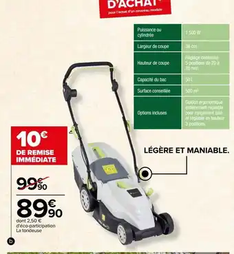Tondeuse électrique 1500w