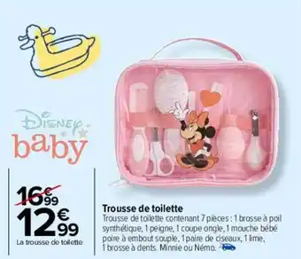 Carrefour Drive Trousse de toilette disney baby offre
