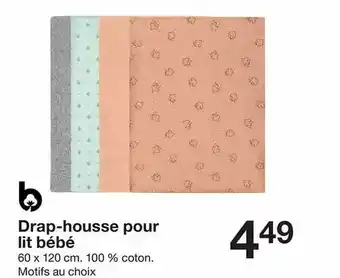 Zeeman Drap-housse pour lit bébé offre