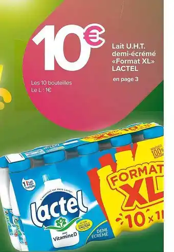 Carrefour Market Lait uht demi-écrémé offre