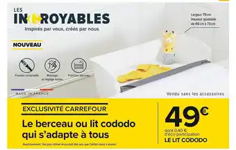 Carrefour Market Le lit cododo offre