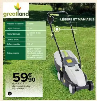 Carrefour Drive La tondeuse offre