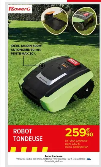 Carrefour Drive Robot tondeuse offre