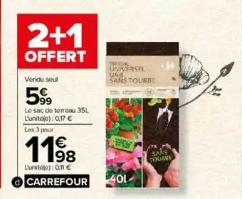 Carrefour Drive Le sac de terreau 35 l offre