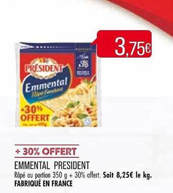 Match Emmental président offre