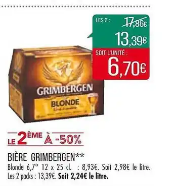 Match Bière gimbergen offre