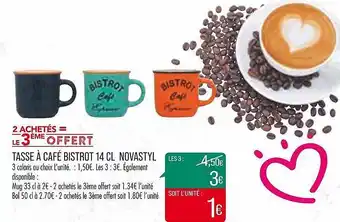 Tasse à café bistrot 14 cl novastyl