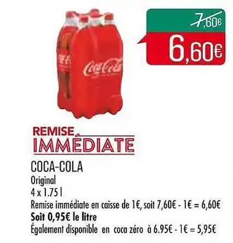 Match Coca-cola original offre