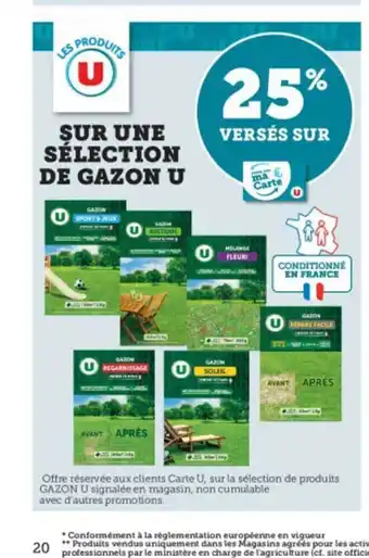 Super U Sélection de gazon u offre