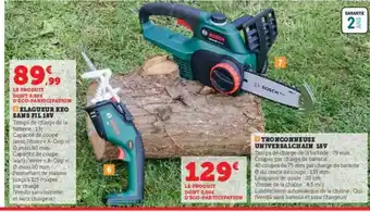 Super U Élagueur keo sans fil 18v, tronçonneuse universalchain 18v offre