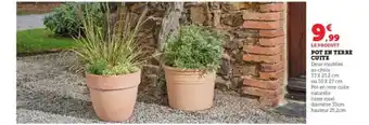 Super U Pot en terre cuite offre