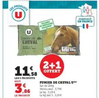 Super U Fumier de cheval u offre