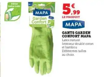 Super U Gants garden confort mapa offre