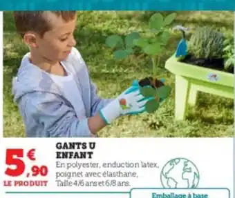 Super U Gants u enfant offre