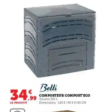Super U Belli composteur compost eco offre