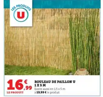 Super U Rouleau de paillon u offre