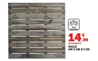 Super U Dalle 100 x 100 x 3 cm offre