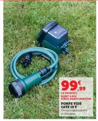 Pompe vide cave 18 v