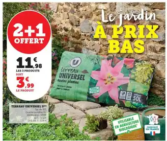 Super U Terreau universel u offre