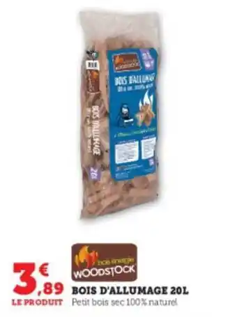 Bois d'allumage 20 l woodstock