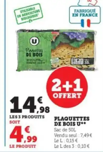 Plaquettes de bois u