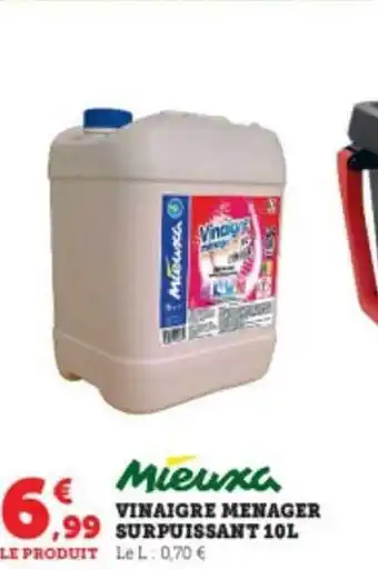 Super U Vinaigre ménager surpuissant 10 l mieuxa offre