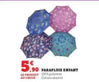 Super U Parapluie enfant offre