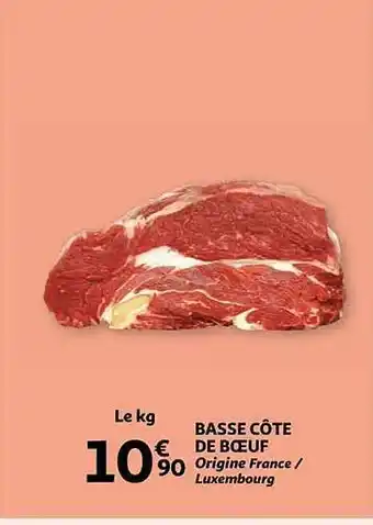 Auchan Basse côte de boeuf offre