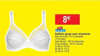 Cora x Carrefour Soutien-gorge avec armatures influx basic offre