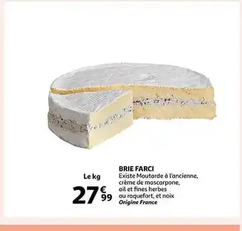 Auchan Brie farci offre