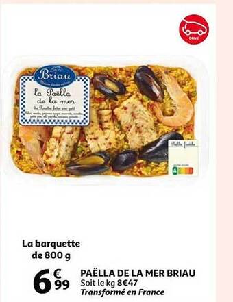 Auchan Paëlla de la mer briau offre