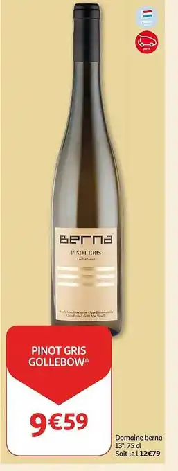Auchan Pinot gris gollebow offre