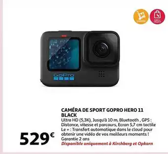 Auchan Caméra de sport gopro hero 11 black offre