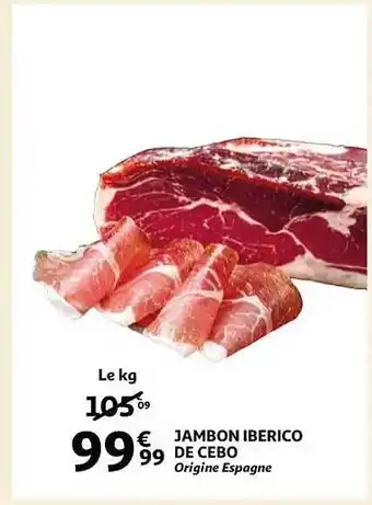 Auchan Jambon iberico de cebo offre