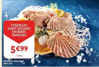 Auchan Coquilles saint-jacques entières fraîches offre