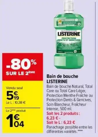 Bain de bouche listerine