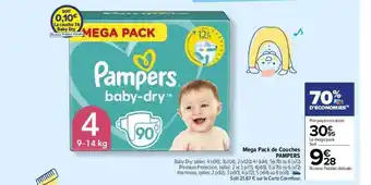 Carrefour Drive Méga pack de couches pampers offre