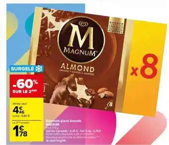 Carrefour Drive Bâtonnets glacés amande magnum offre