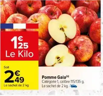 Carrefour Drive Pomme gala offre